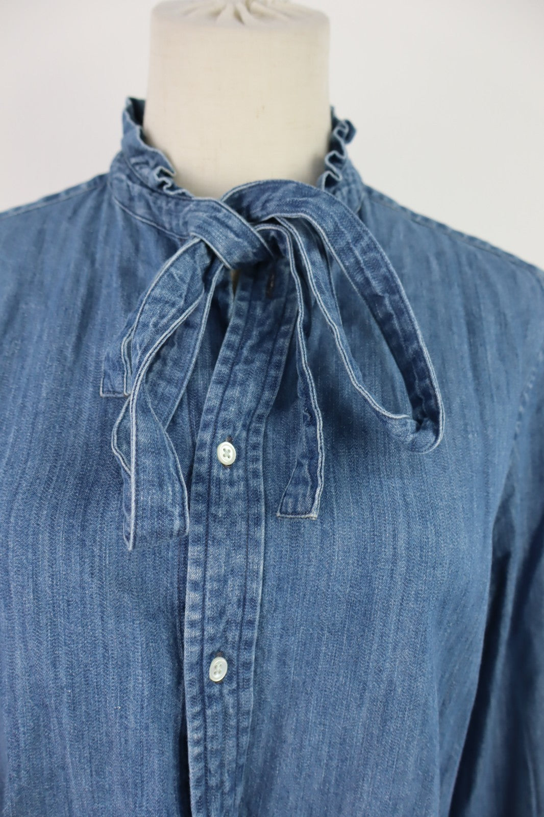 POLO RALPH LAUREN CAMICIA DONNA TG 10 WOMAN SHIRT CASUAL VINTAGE COTONE COTTON