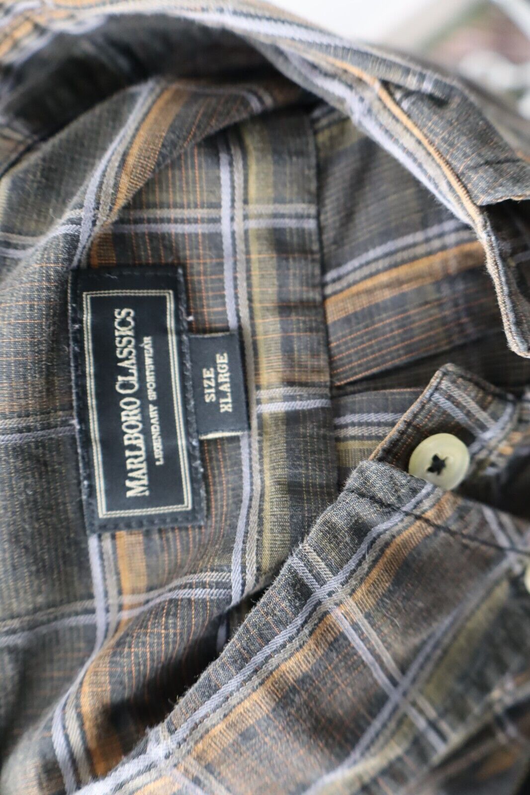 MARLBORO CLASSICS CAMICIA UOMO TG. XL MAN CASUAL VINTAGE SHIRT COTONE COTTON