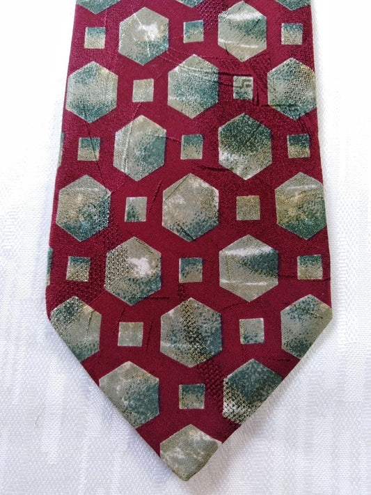 TRUSSARDI 100% SETA SILK TIE CRAVATTA NECKTIE ITALY VINTAGE CLASSIC