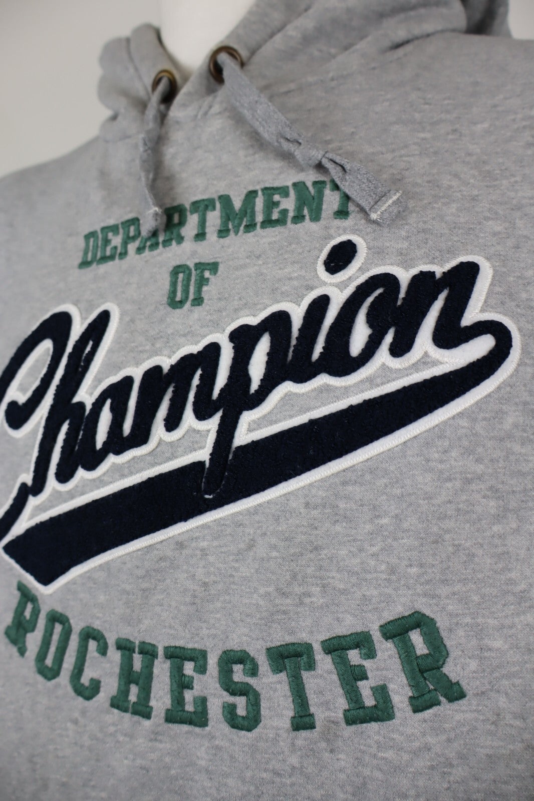 CHAMPION ROCHESTER FELPA CAPPUCCIO UOMO XL MAN SWEATSHIRT COTONE CASUAL VINTAGE