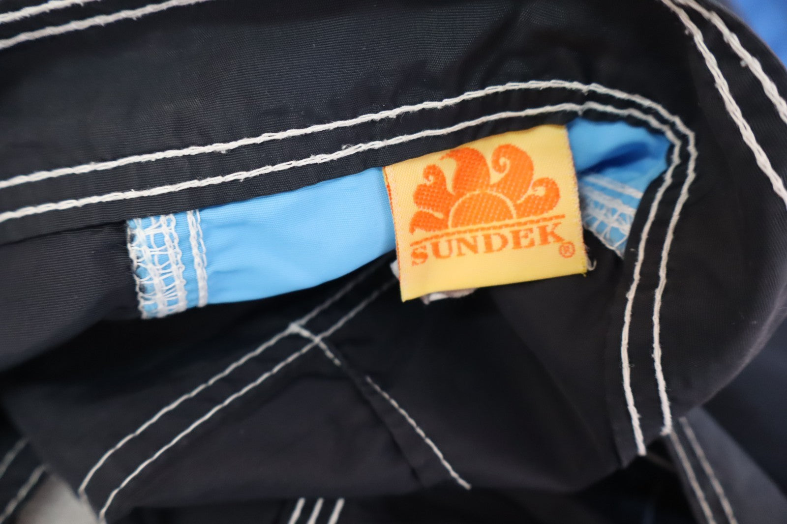 SUNDEK COSTUME PANTALONCINO MARE UOMO 30 MEN SWIMSUIT VINTAGE CASUAL LOGO