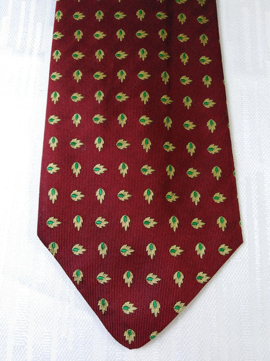 LUIGI PANZA 100% SILK TIE SETA CRAVATTA NECKTIE MADE ITALY VINTAGE CLASSIC