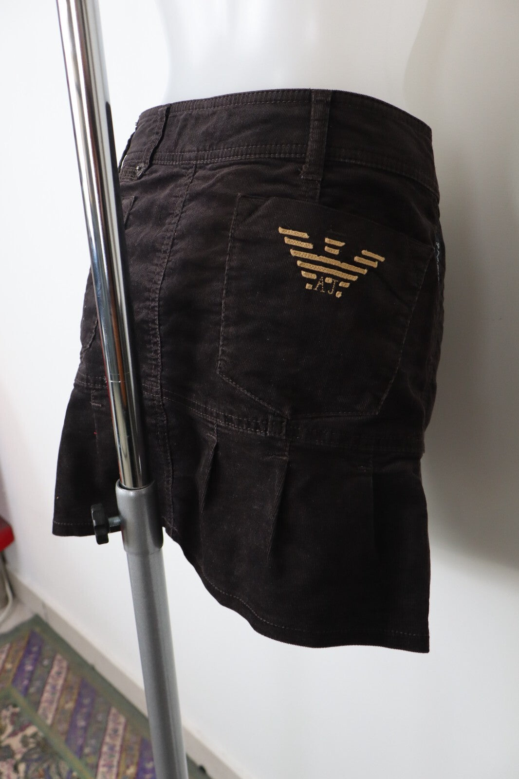 ARMANI JEANS GONNA DONNA WOMAN SKIRT Tg. 42 CASUAL MADE IN ITALY VELLUTO
