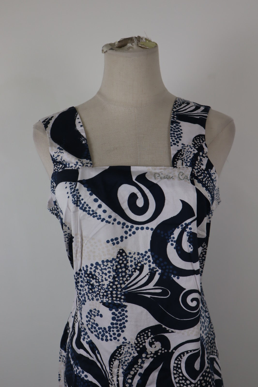 PIERRE CARDIN VESTITO DONNA TG. L WOMAN CASUAL VINTAGE DRESS ABITO COTONE