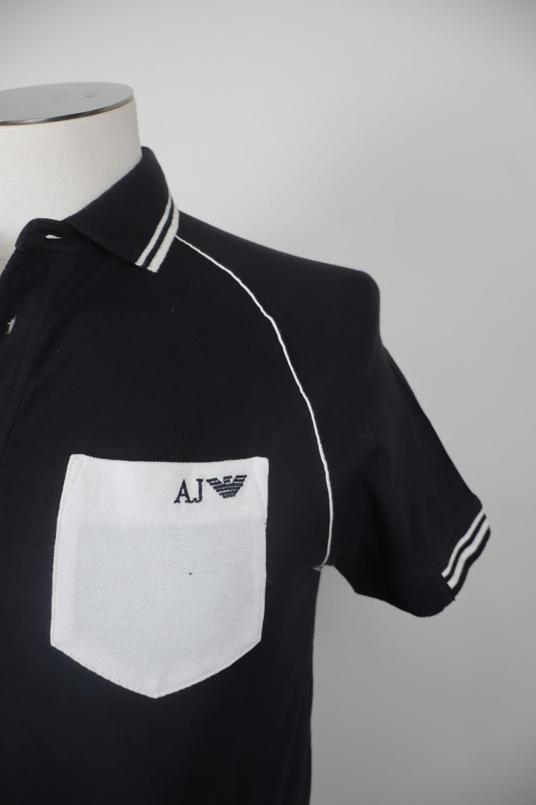 ARMANI JEANS POLO MAGLIA UOMO COTONE XS MAN COTTON T- SHIRT CASUAL VINTAGE LOGO