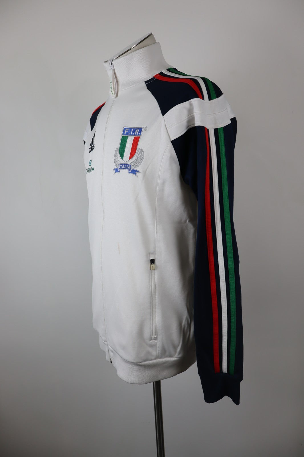 ADIDAS ITALIA RUGBY GIACCA SPORTIVA UOMO Tg. S MAN CASUAL SPORT JACKET F.I.R.