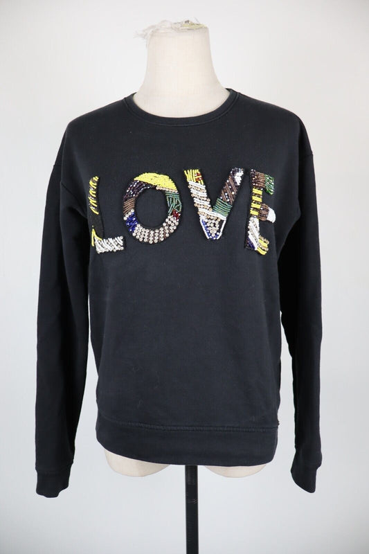 GUESS FELPA MAGLIA DONNA Tg XS WOMEN CASUAL VINTAGE SPORT SWEATSHIRT