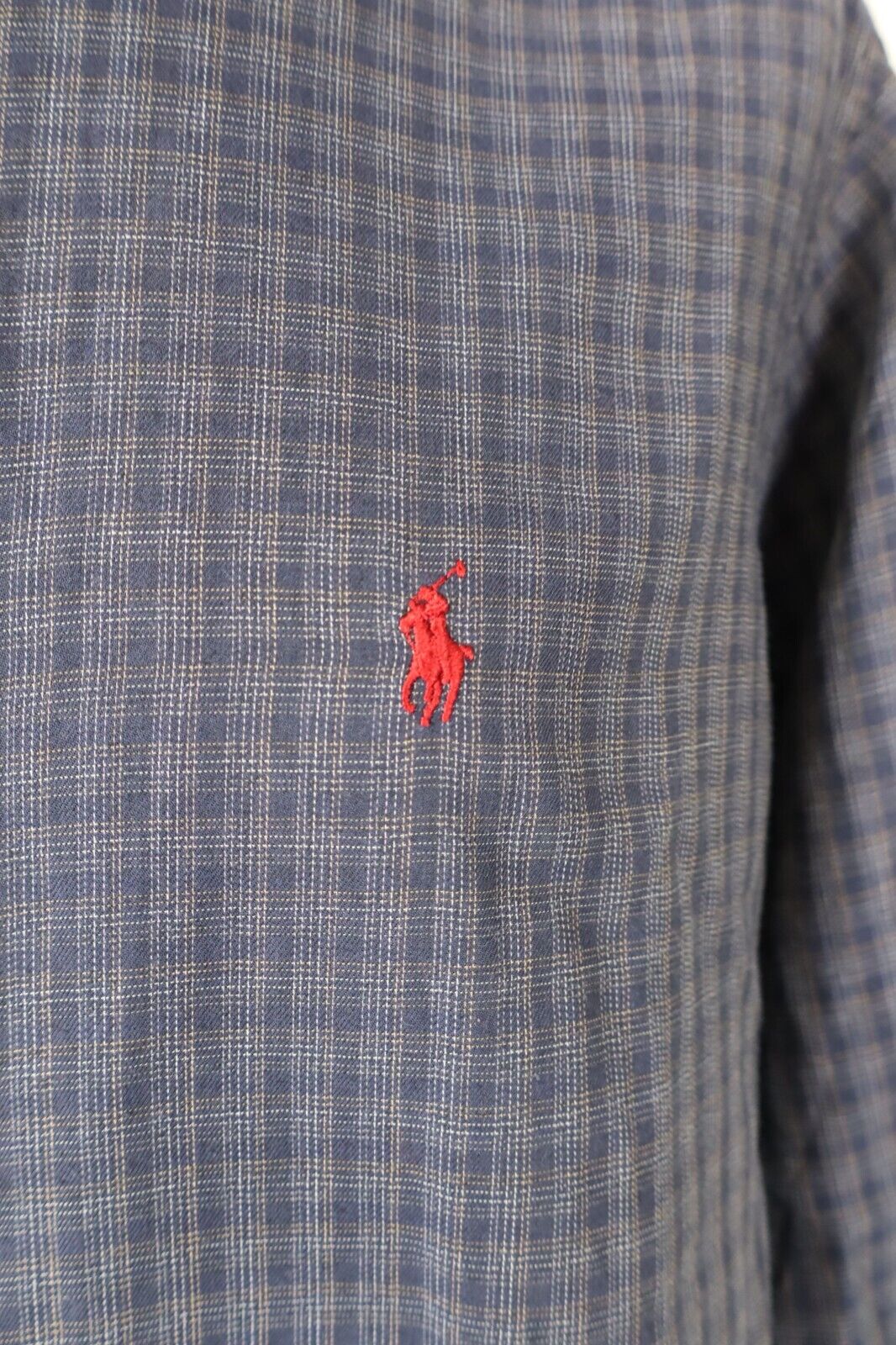 RALPH LAUREN CAMICIA UOMO TG. 34 15.5 MAN CASUAL VINTAGE SHIRT COTONE COTTON