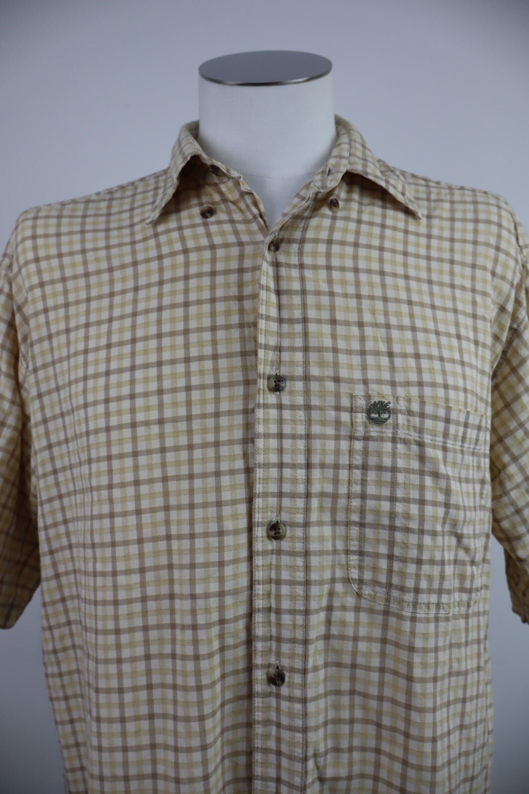 TIMBERLAND CAMICIA UOMO TG M MAN SHIRT CASUAL VINTAGE COTONE COTTON