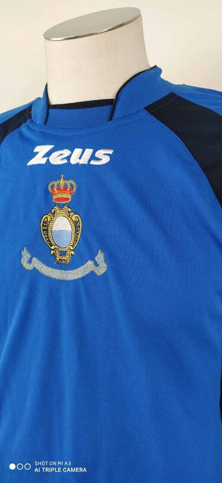 ZEUS MAGLIA CALCIO UOMO Tg S T-SHIRT SOCCER MAN VINTAGE CARTELLINO TAG