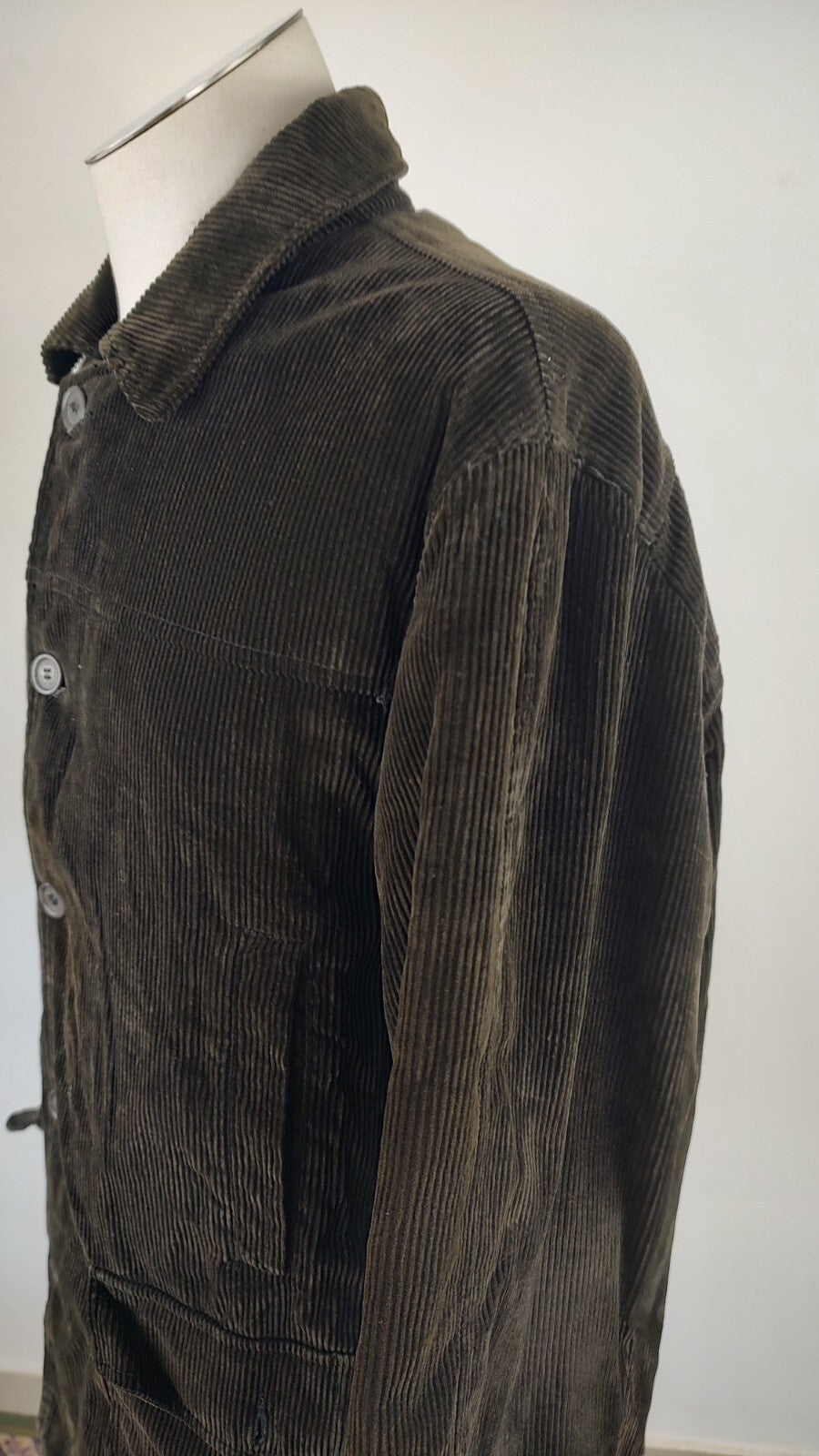 CALVIN KLEIN CK GIUBBINO IMBOTTITO GIACCA UOMO Tg. L MAN JACKET VINTAGE VELLUTO