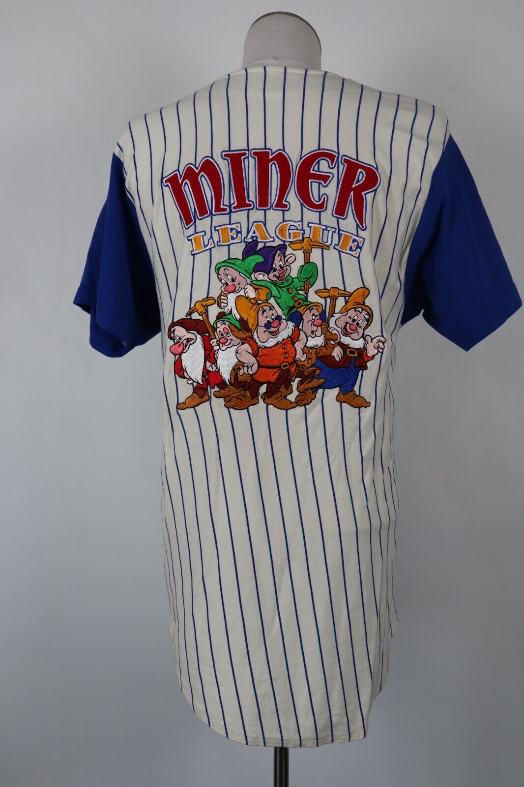 DISNEY STORE CAMICIA BASEBALL UOMO COTONE  TG S MAN CASUAL VINTAGE SHIRT 7 NANI