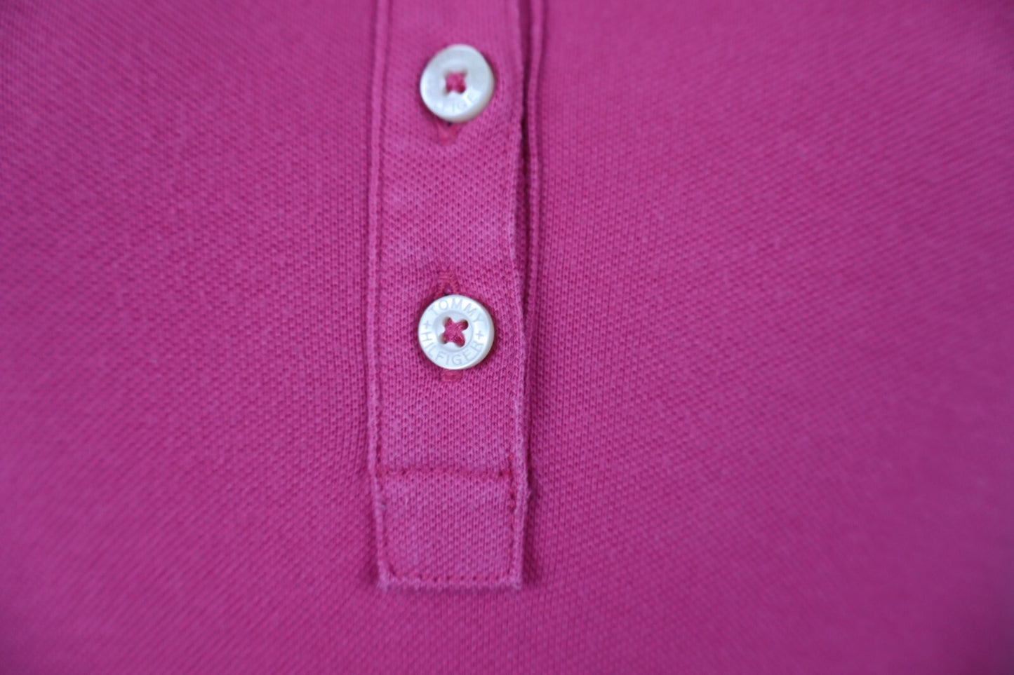 TOMMY HILFIGER MAGLIA POLO DONNA TG XS SLIM FIT WOMAN CASUAL VINTAGE TOP T-SHIRT