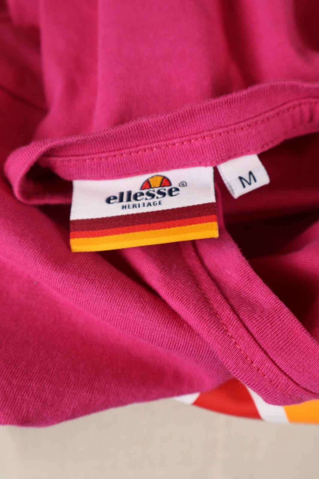 ELLESSE MAGLIA DONNA TG. M WOMAN CASUAL VINTAGE T-SHIRT TOP COTONE