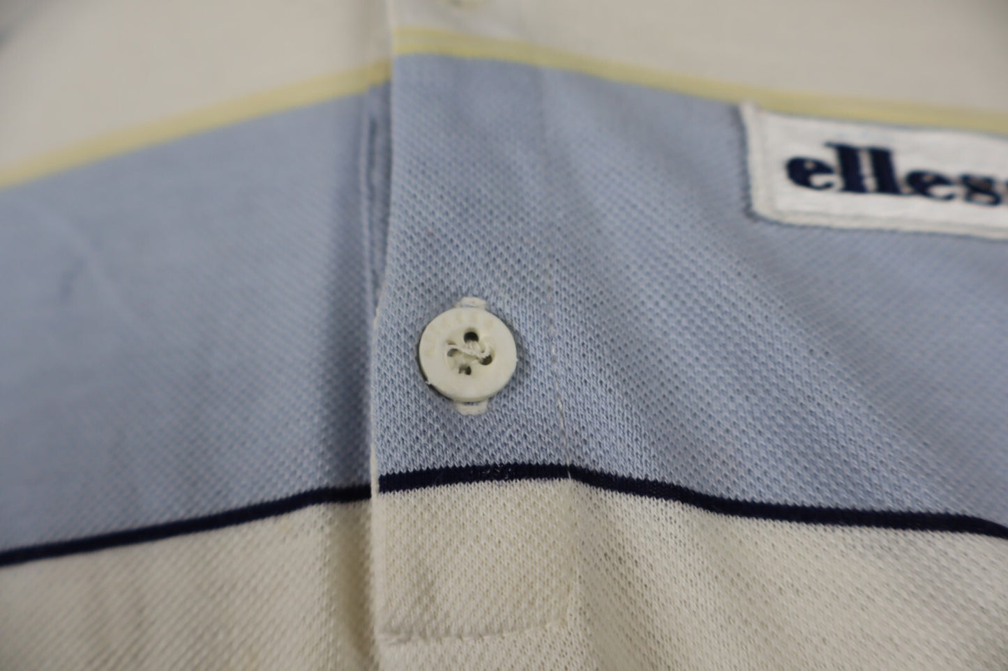 ELLESSE POLO MAGLIA UOMO TG L MAN T-SHIRT CASUAL VINTAGE COTONE