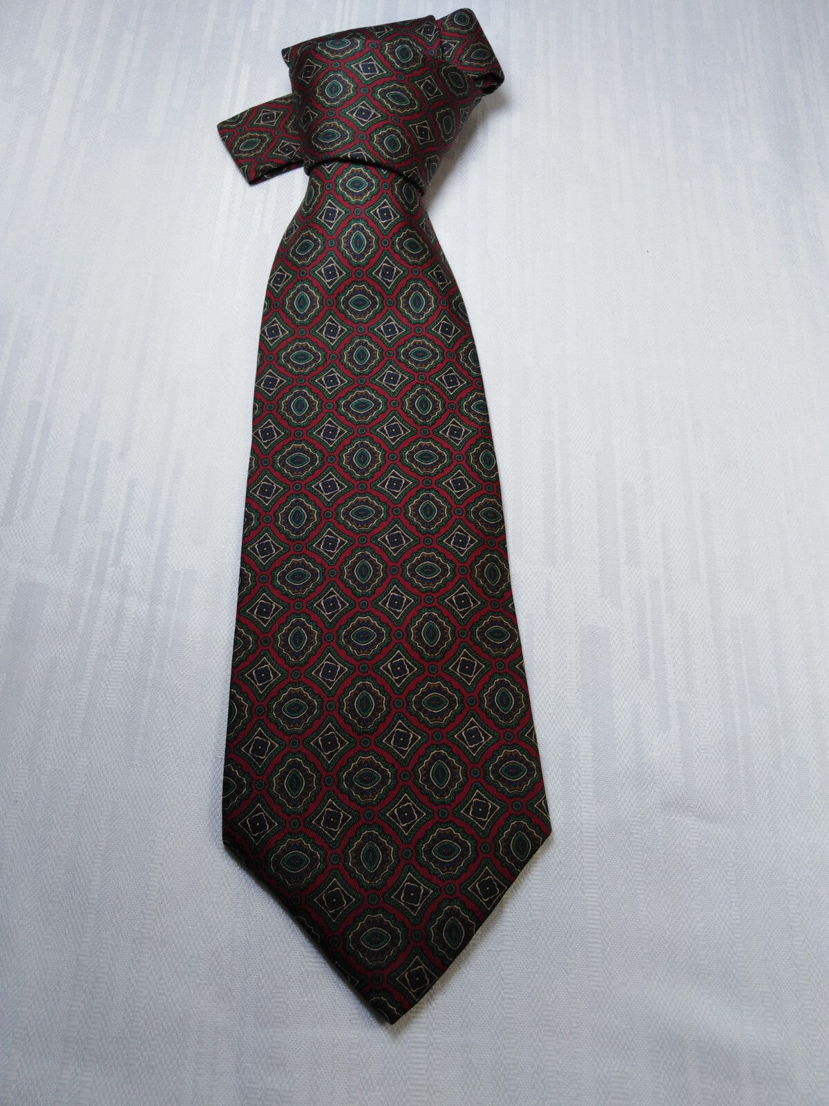 ANGYLE & SUTHERLAND 100% SETA SILK TIE CRAVATTA NECKTIE VINTAGE CLASSIC ITALY