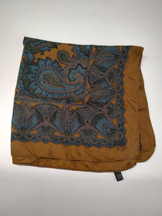 FOULARD 100% SILK SETA SCARVES SCARF SQUARE MADE ITALY