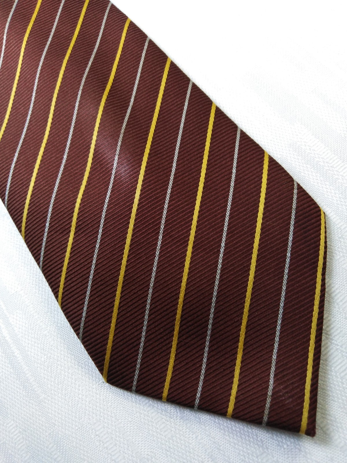 CLAUDIO LANGELLA 100% SETA SILK TIE CRAVATTA NECKTIE VINTAGE ITALY SELF TIPPED