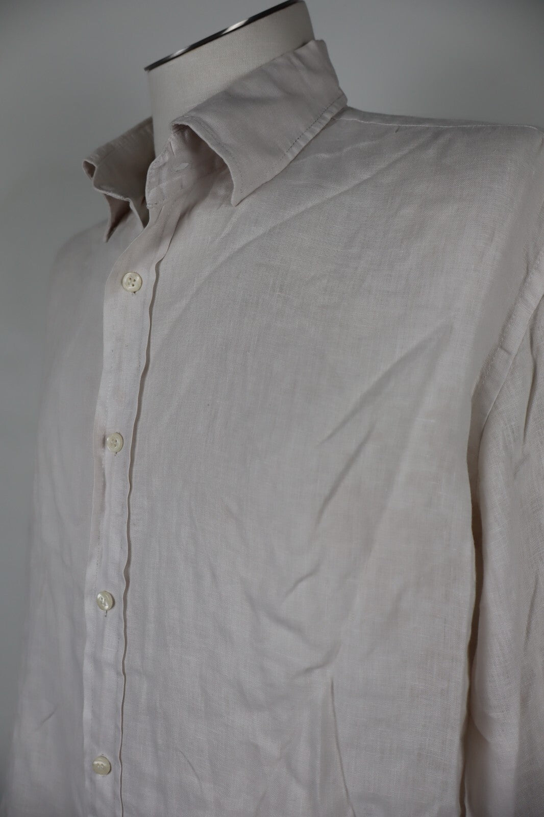 CERRUTI 1881 UOMO MAN CAMICIA SHIRT TG. XL LINO LINEN CASUAL VINTAGE