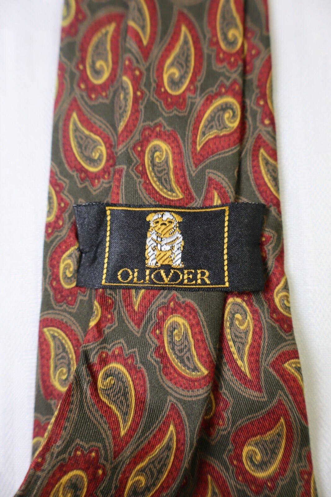 OLIVER by VALENTINO 100%  SILK TIE SETA CRAVATTA NECKTIE MADE IN ITALY