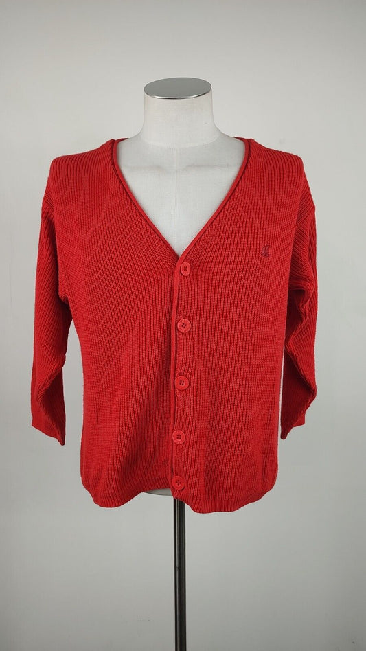 NORTH POLE MAGLIONE CARDIGAN VINTAGE COTONE UOMO Tg. S MAN SWEATER CASUAL