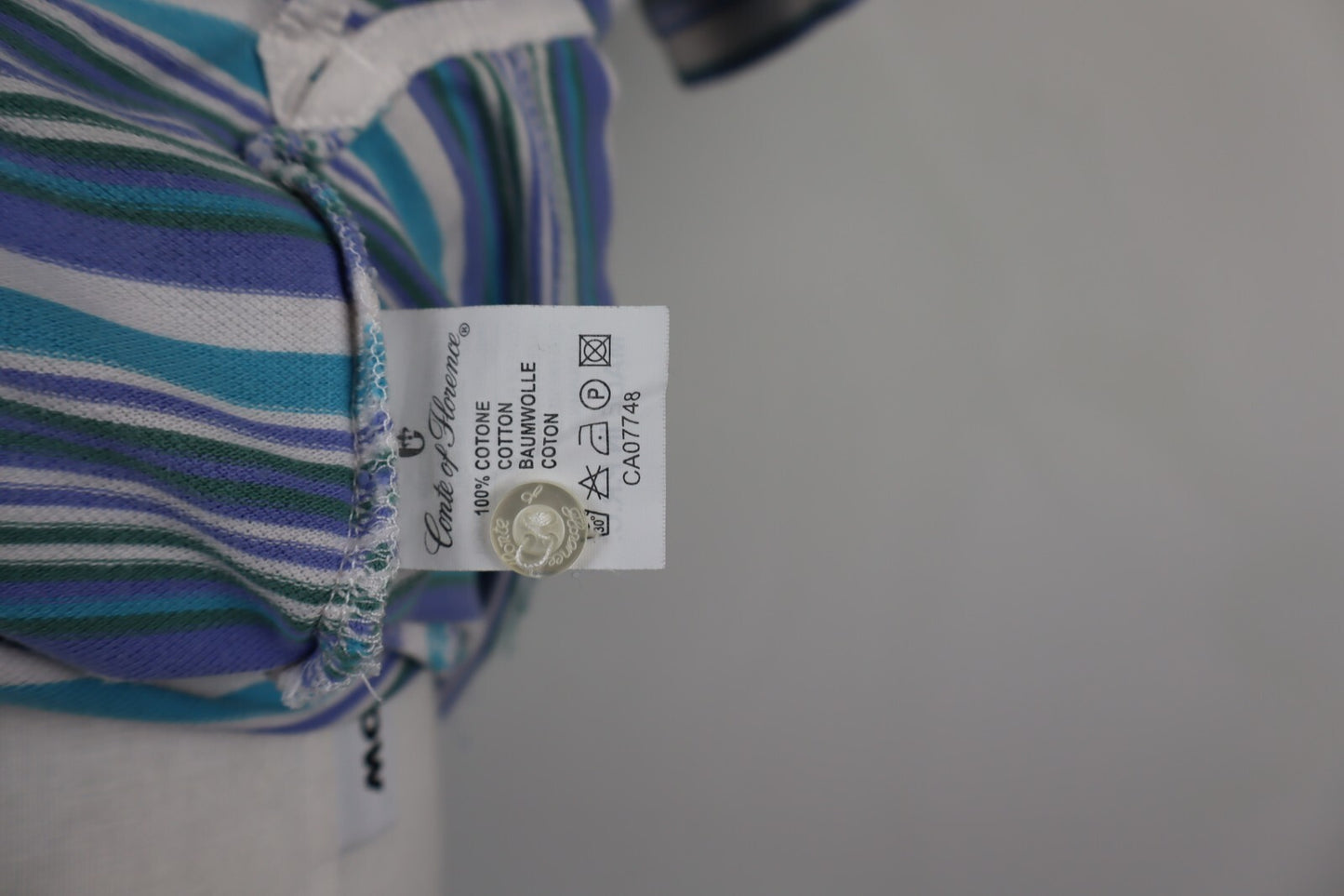 CONTE OF FLORENCE MAGLIA POLO UOMO TG. L MAN COTONE SHIRT CASUAL VINTAGE COTONE
