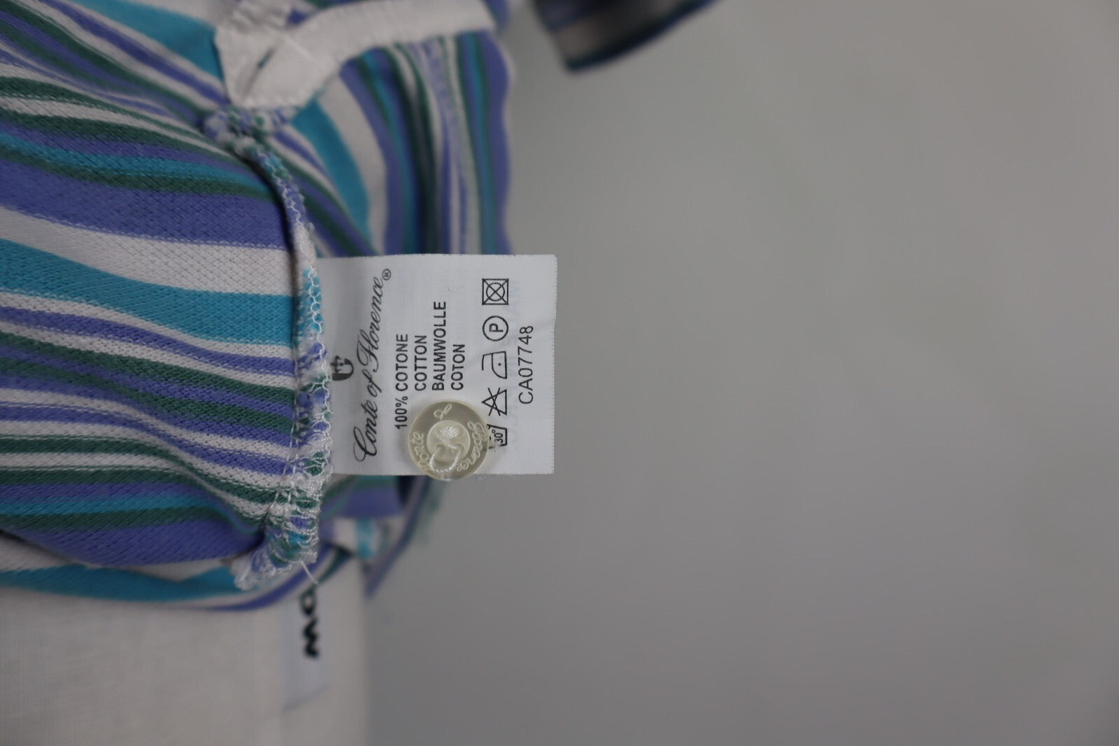 CONTE OF FLORENCE MAGLIA POLO UOMO TG. L MAN COTONE SHIRT CASUAL VINTAGE COTONE