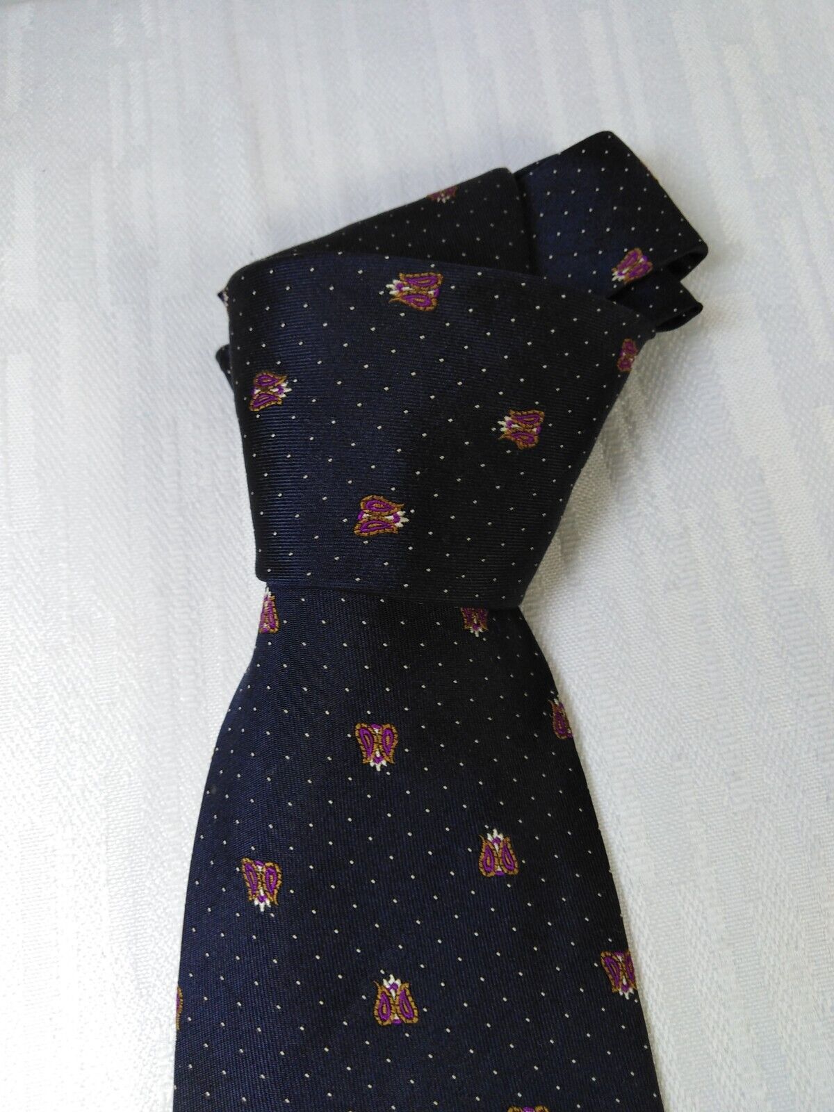 MILA SCHON 100% SILK TIE SETA CRAVATTA NECKTIE ITALY VINTAGE CLASSIC