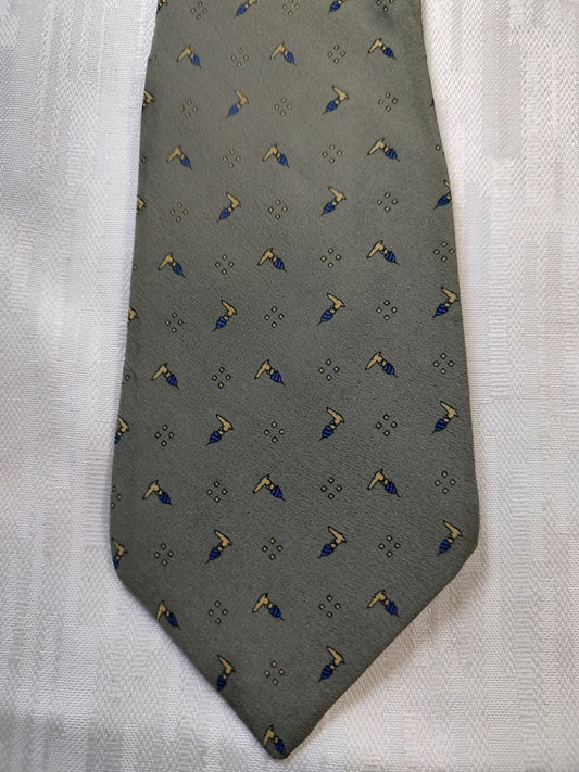 TRUSSARDI 100% SILK TIE SETA CRAVATTA NECKTIE MADE IN ITALY CLASSIC