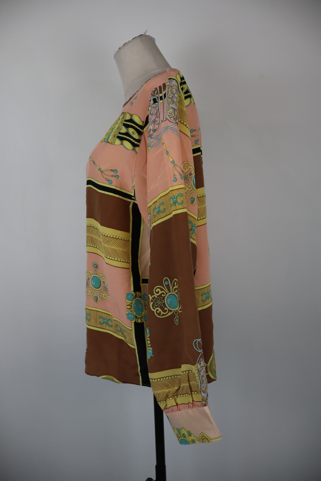 MARELLA MAGLIA SPALLINE DONNA TG. 46 WOMAN CASUAL VINTAGE T-SHIRT TOP SETA SILK