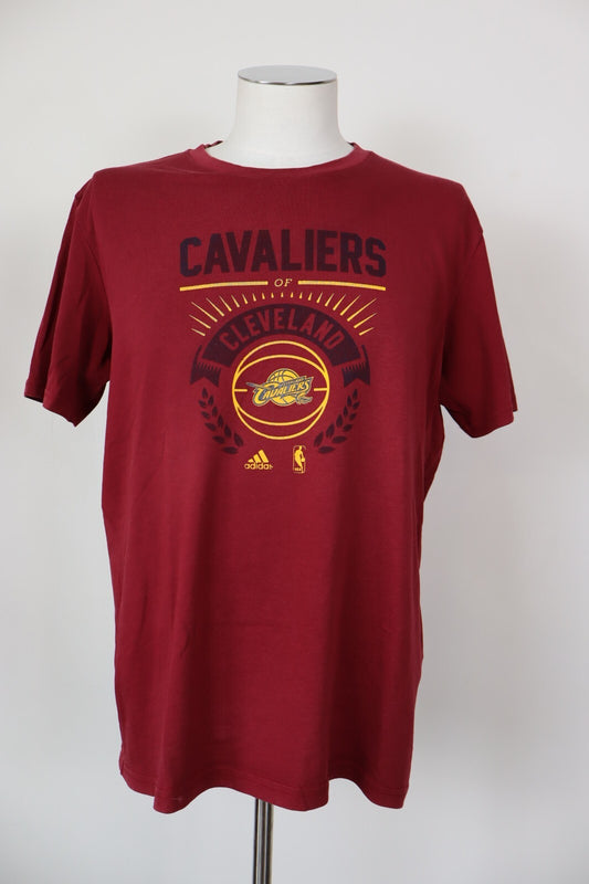 ADIDAS CAVALIERS CLEVELAND MAGLIA UOMO TG L MAN T-SHIRT BASKET NBA SPORT COTONE