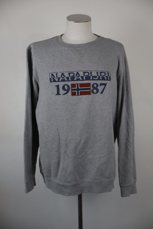 NAPAPIJRI FELPA MAGLIA UOMO Tg XL MAN SPORT JACKET SWEATSHIRT VINTAGE COTONE