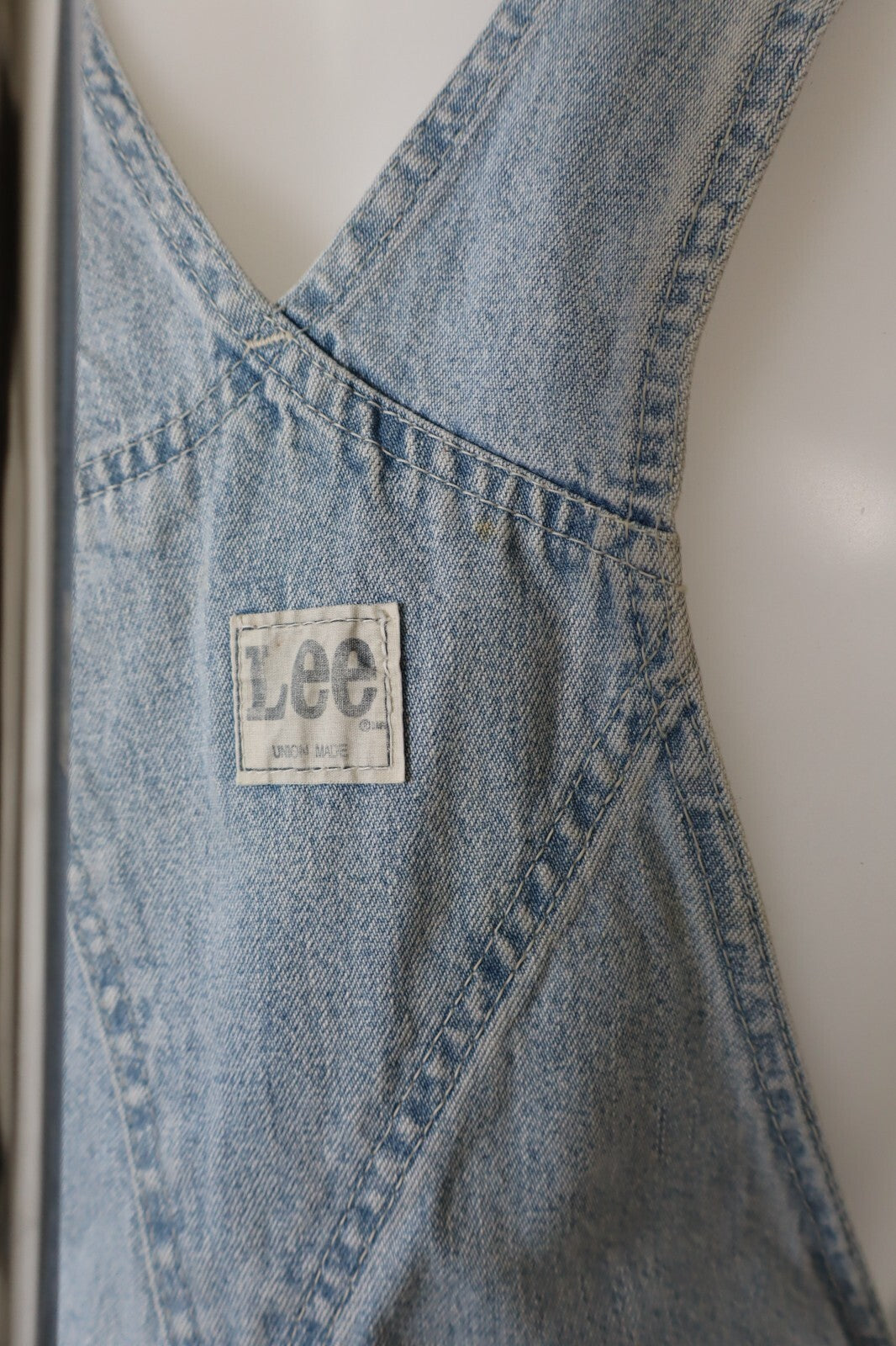 LEE COMPLETO DONNA PANTALONE Tg. S SALOPETTE ONE PIECE VINTAGE CASUAL DENIM