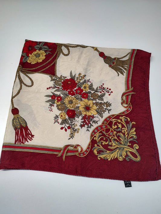 FOULARD 100% SILK SETA SCARVES SCARF SQUARE MADE ITALY