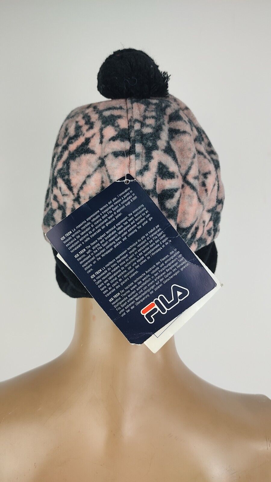 FILA SKI TEAM CAPPELLO TAGLIA L BERRETTO DONNA MAN HAT CAP VINTAGECON TAG
