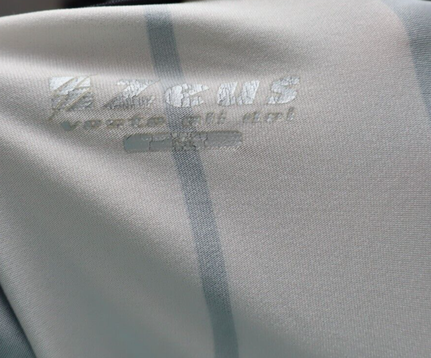 ZEUS SS NOLA N 18 MAGLIA CON ZIP CALCIO TRIKOT UOMO Tg M SOCCER JERSEY VINTAGE