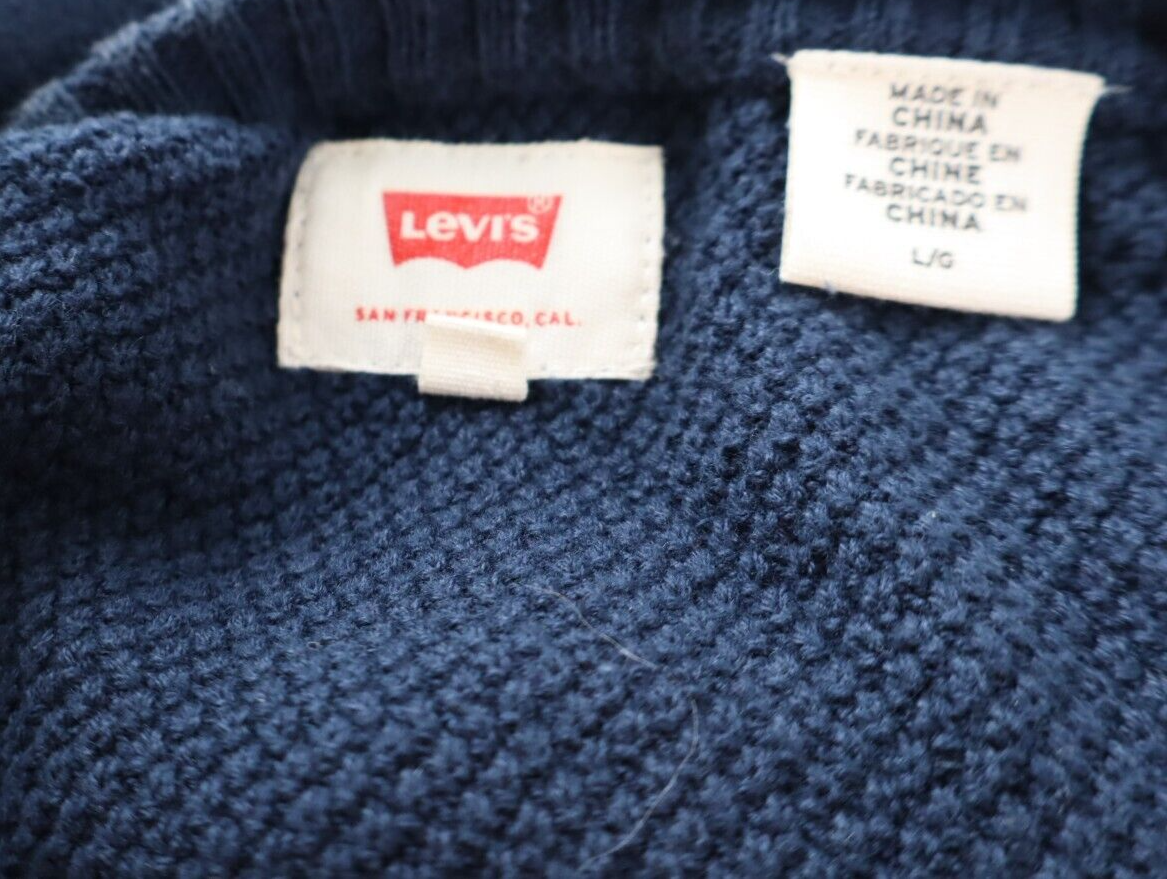 LEVI'S MAGLIONE MAGLIA COTONE COTTON VINTAGE UOMO Tg. L MAN SWEATER CASUAL