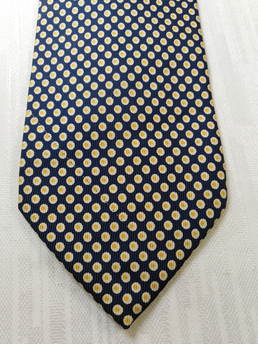 LAWRENCE OF WARWICK 100% SILK TIE SETA CRAVATTA NECKTIE MADE IN ITALY CLASSIC
