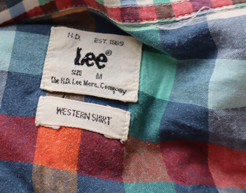 LEE CAMICIA DONNA TG. M WOMAN SHIRT CASUAL VINTAGE COTONE COTTON BOTTONI