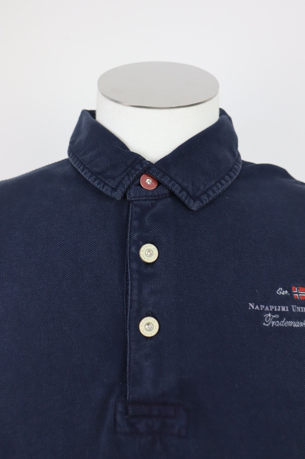 NAPAPIJRI MAGLIA POLO UOMO TG. XL MAN T-SHIRT CASUAL VINTAGE COTONE COTTON