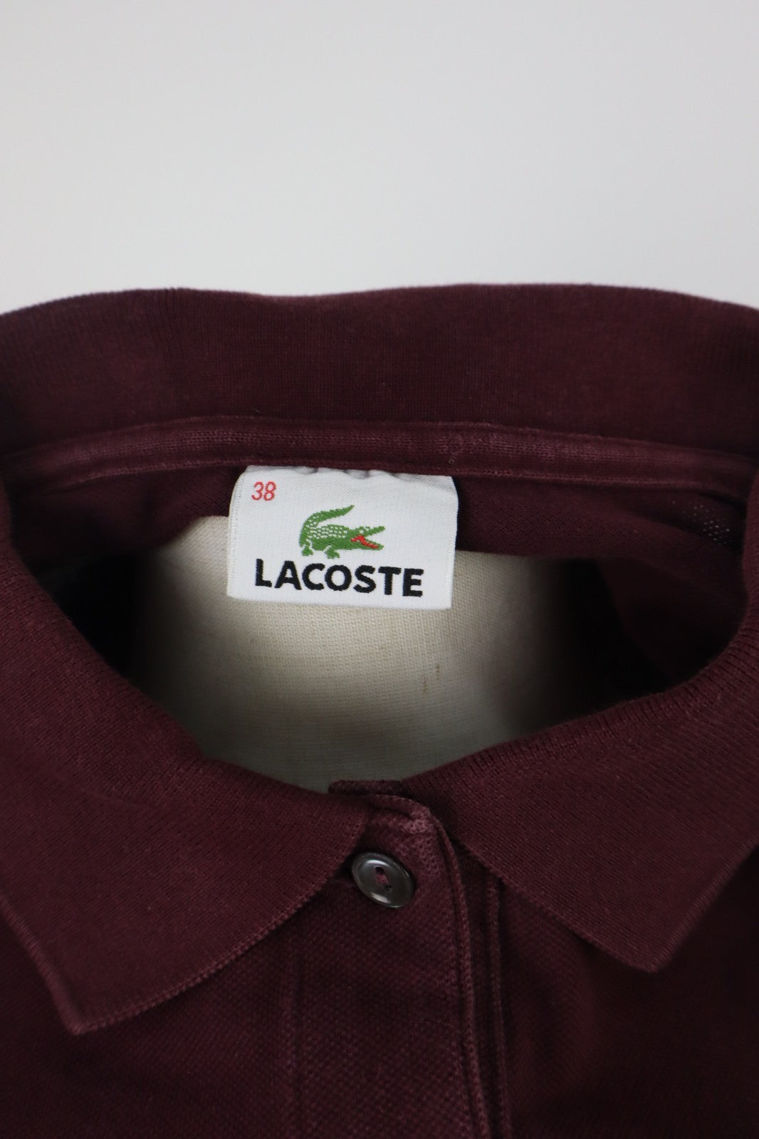 LACOSTE POLO MAGLIA DONNA COTONE TG. 38 WOMAN SHIRT CASUAL VINTAGE COTTON