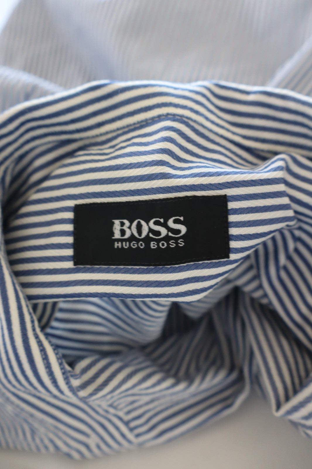 HUGO BOSS CAMICIA UOMO 39 15,5 MAN CASUAL VINTAGE SHIRT COTONE MANICA LUNGA
