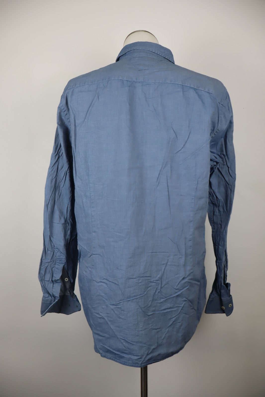TOMMY HILFIGER CAMICIA UOMO COTONE TG. 2XL MAN CASUAL VINTAGE COTTON SHIRT