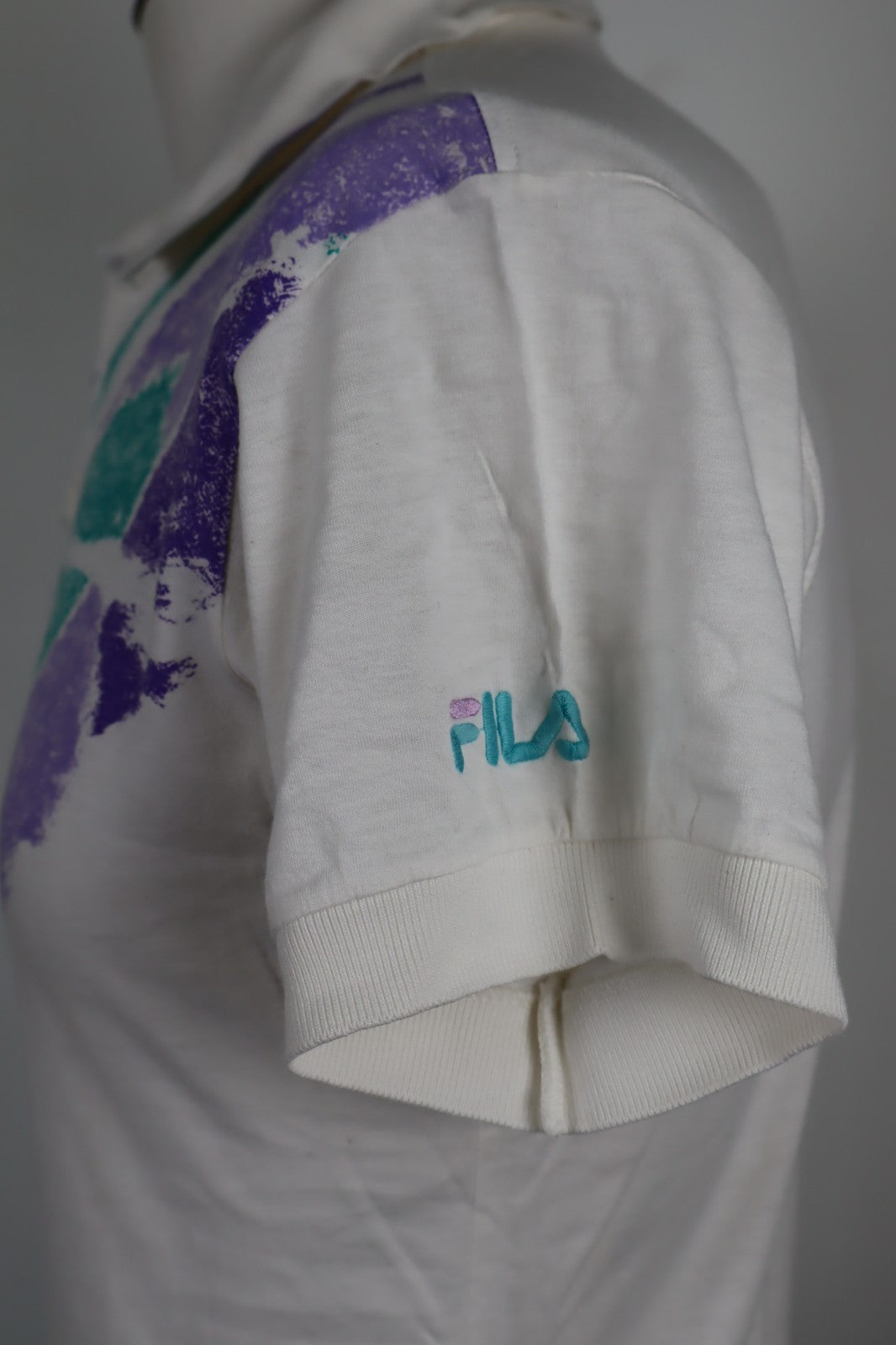 FILA MAGLIA RAGAZZO TG VII 13-14 BOY T-SHIRT CASUAL VINTAGE COTONE TENNIS SPORT
