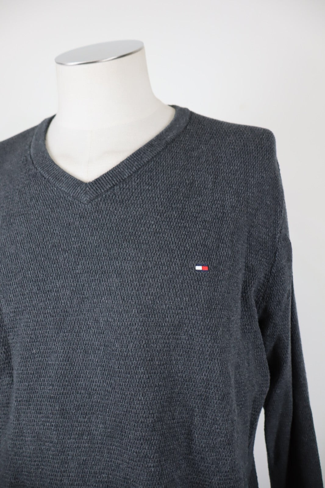 TOMMY HILFIGER MAGLIONE VINTAGE COTONE UOMO Tg. L MAN COTTON SWEATER CASUAL