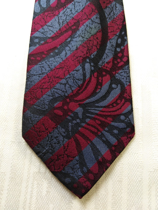 CHARLES JOURDAN 100% SILK TIE SETA CRAVATTA NECKTIE MADE IN ITALY CLASSIC