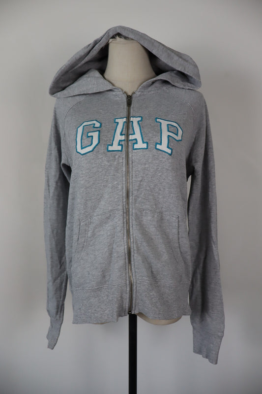 GAP FELPA CAPPUCCIO DONNA Tg M WOMAN CASUAL VINTAGE SPORT SWEATSHIRT COTONE