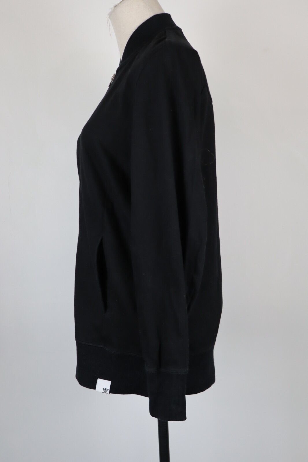 ADIDAS FELPA CON ZIP DONNA Tg 38 WOMAN CASUAL VINTAGE SPORT SWEATSHIRT COTONE