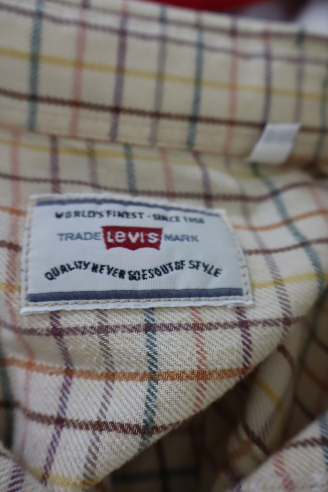 LEVI'S CAMICIA COTONE UOMO TG. L MAN CASUAL VINTAGE SHIRT LOGO COTTON