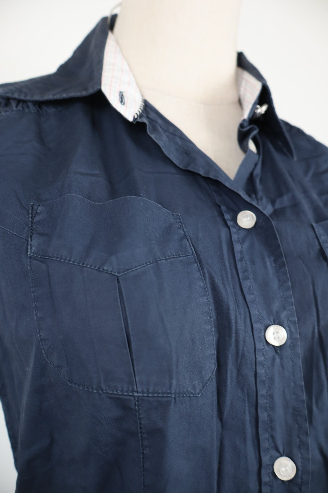 BLAUER CAMICIA DONNA TG. S WOMAN SHIRT CASUAL VINTAGE COTONE COTTON BOTTONI